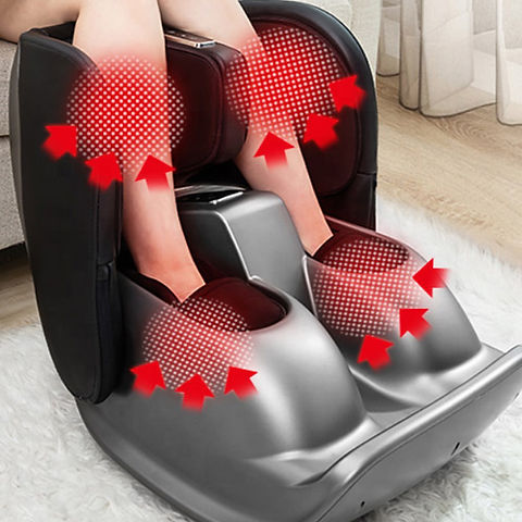 Foldable Foot and Calf Massager with Heat, Kneading, Vibration & Reflexology Therapy – Perfect for Relaxation & Pain Relief - Tazeet.com