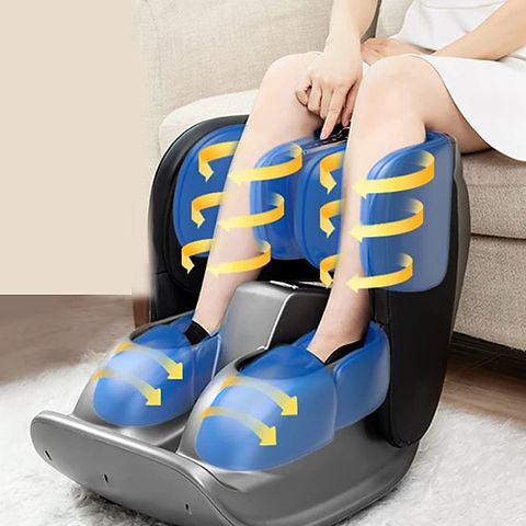 Foldable Foot and Calf Massager with Heat, Kneading, Vibration & Reflexology Therapy – Perfect for Relaxation & Pain Relief - Tazeet.com