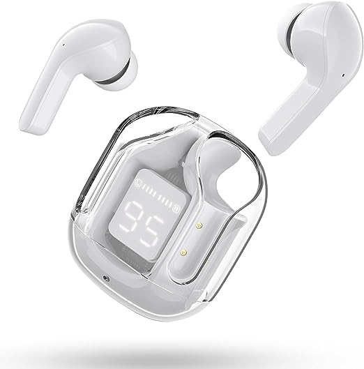 T6 Wireless Earbuds ENC Noise Cancelling, HiFi Stereo, LED Display & Mic - Tazeet.com
