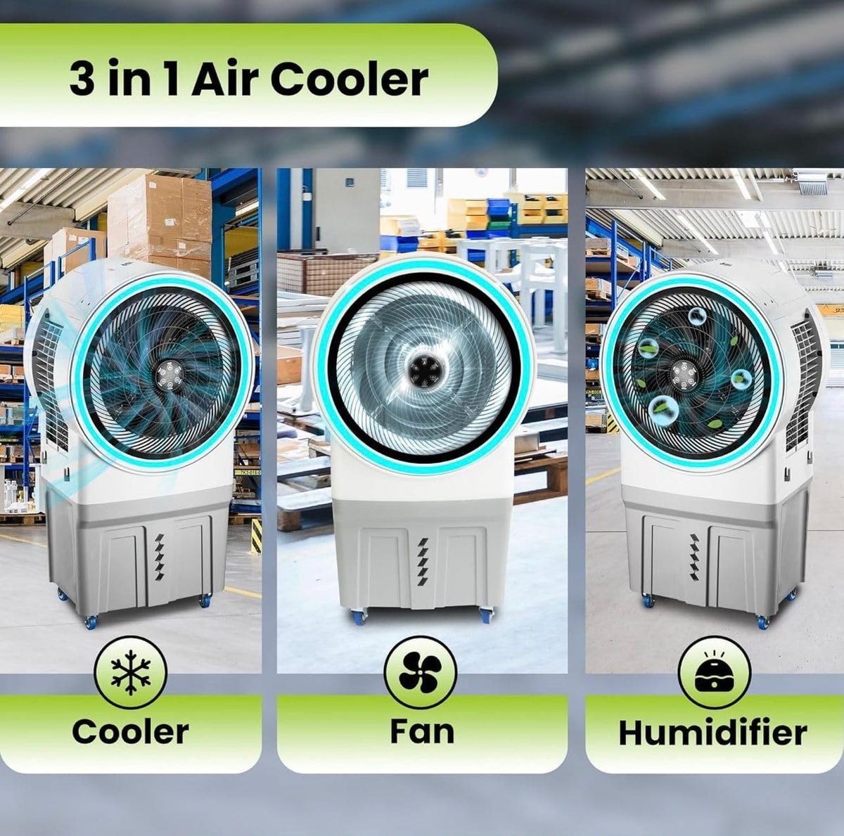 TAZEET mobile air cooler product dimensions