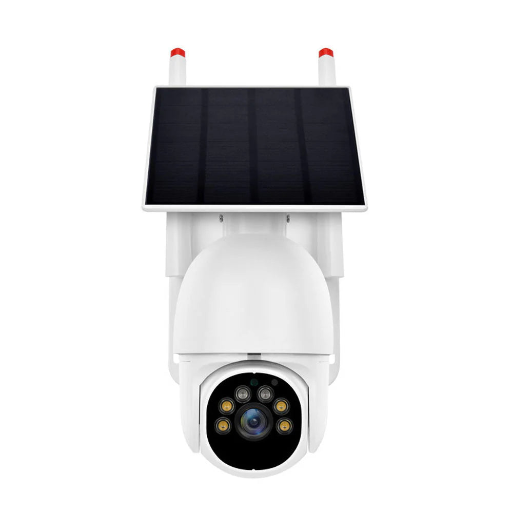 YN99T Solar PTZ Wireless Camera | 2MP, 1080P, IR Night Vision, 355° PTZ, Two-Way Audio, IP66 Waterproof - Tazeet.com