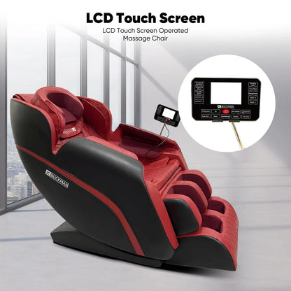 JC BUCKMAN IndulgeUs Full Body Massage Chair – Zero Gravity, Heat Therapy, Bluetooth, Airbag & Foot Roller Massage