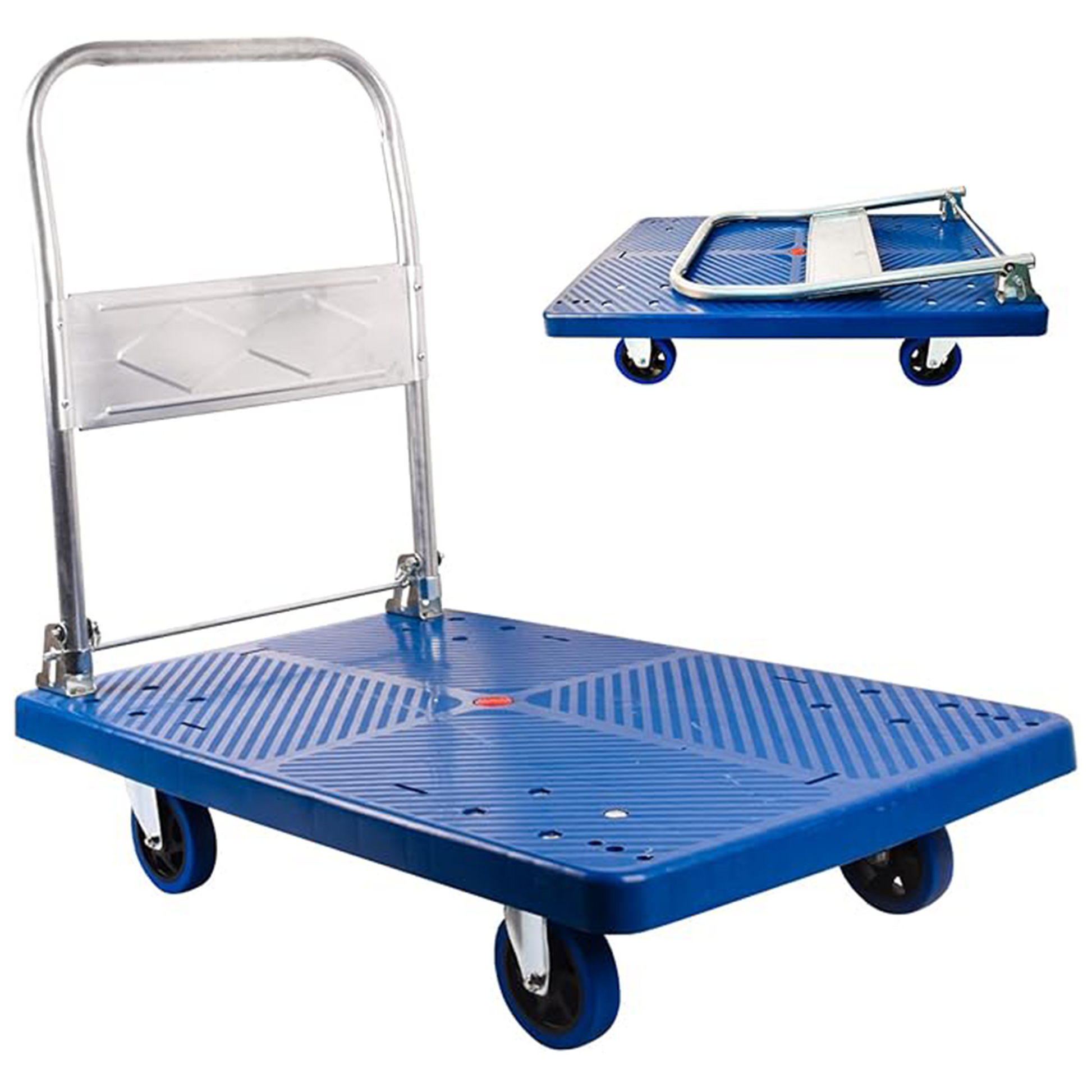 Foldable Platform Truck Dolly with Swivel Wheels – Moving Hand Truck for Home & Warehouse Use