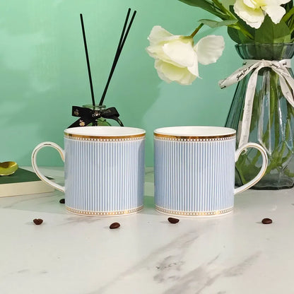 Wedgwood Helia Mug – Fine Bone China Mug, Luxury Coffee Mug Made in England pack of 2 Mugs