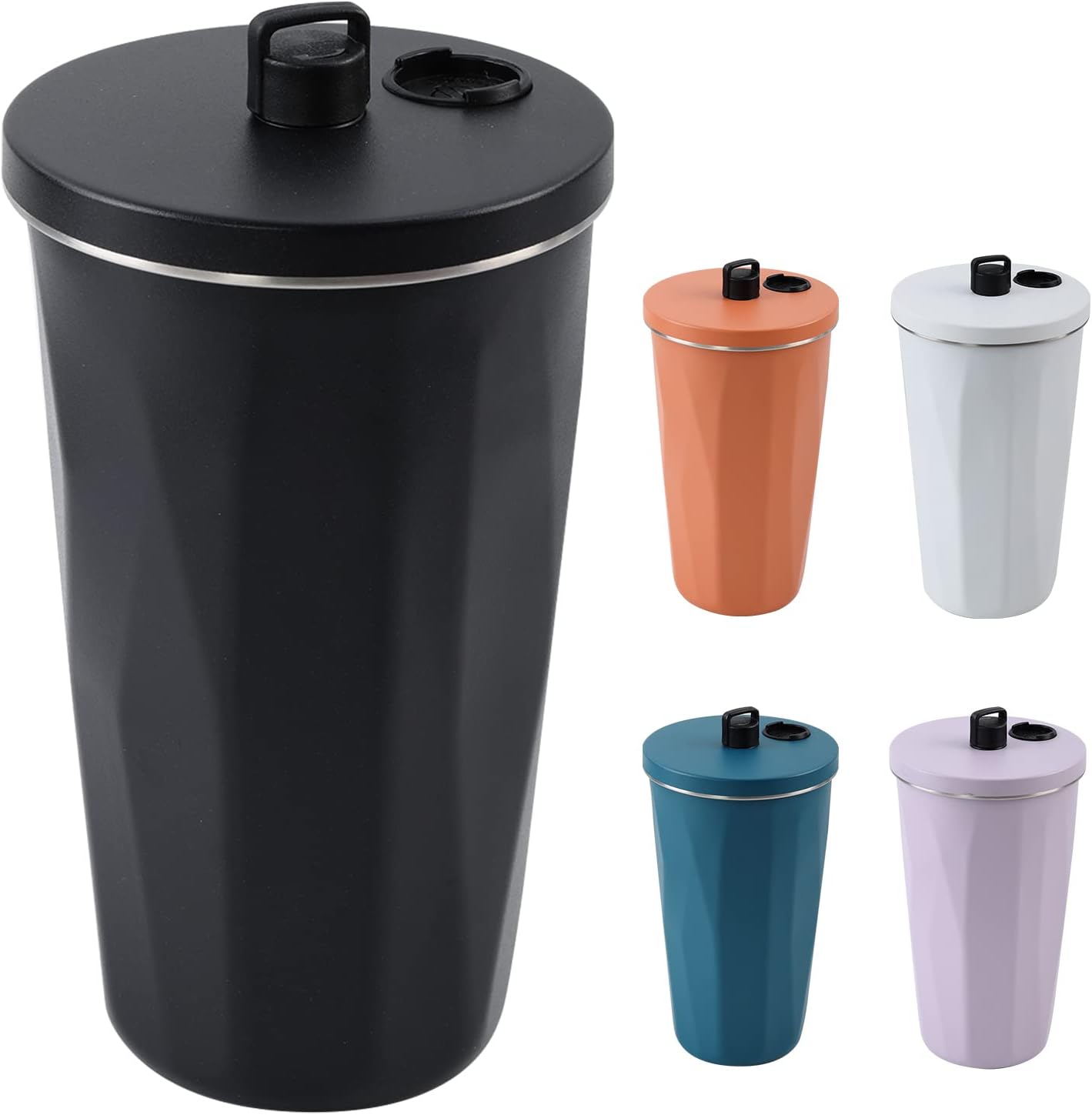 20oz Vacuum Insulated Stainless Steel Travel Mug with Metal Straw - Leakproof, Stylish, and Keep Your Drinks Cold for Hours - Tazeet.com