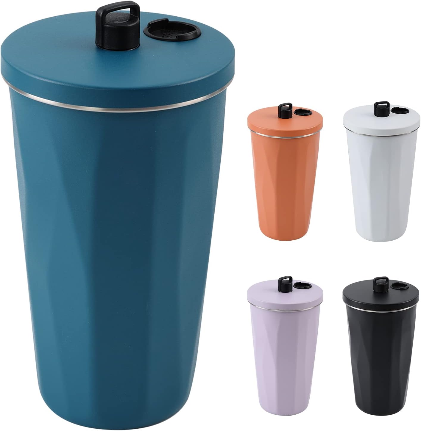 20oz Vacuum Insulated Stainless Steel Travel Mug with Metal Straw - Leakproof, Stylish, and Keep Your Drinks Cold for Hours - Tazeet.com