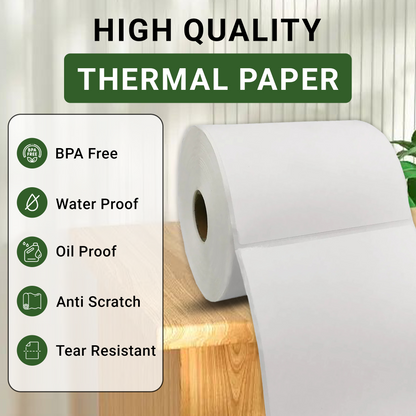 4x6 Direct Thermal Shipping Labels – 2 Rolls / 1000 Labels, No Ink Required - alternate view 2