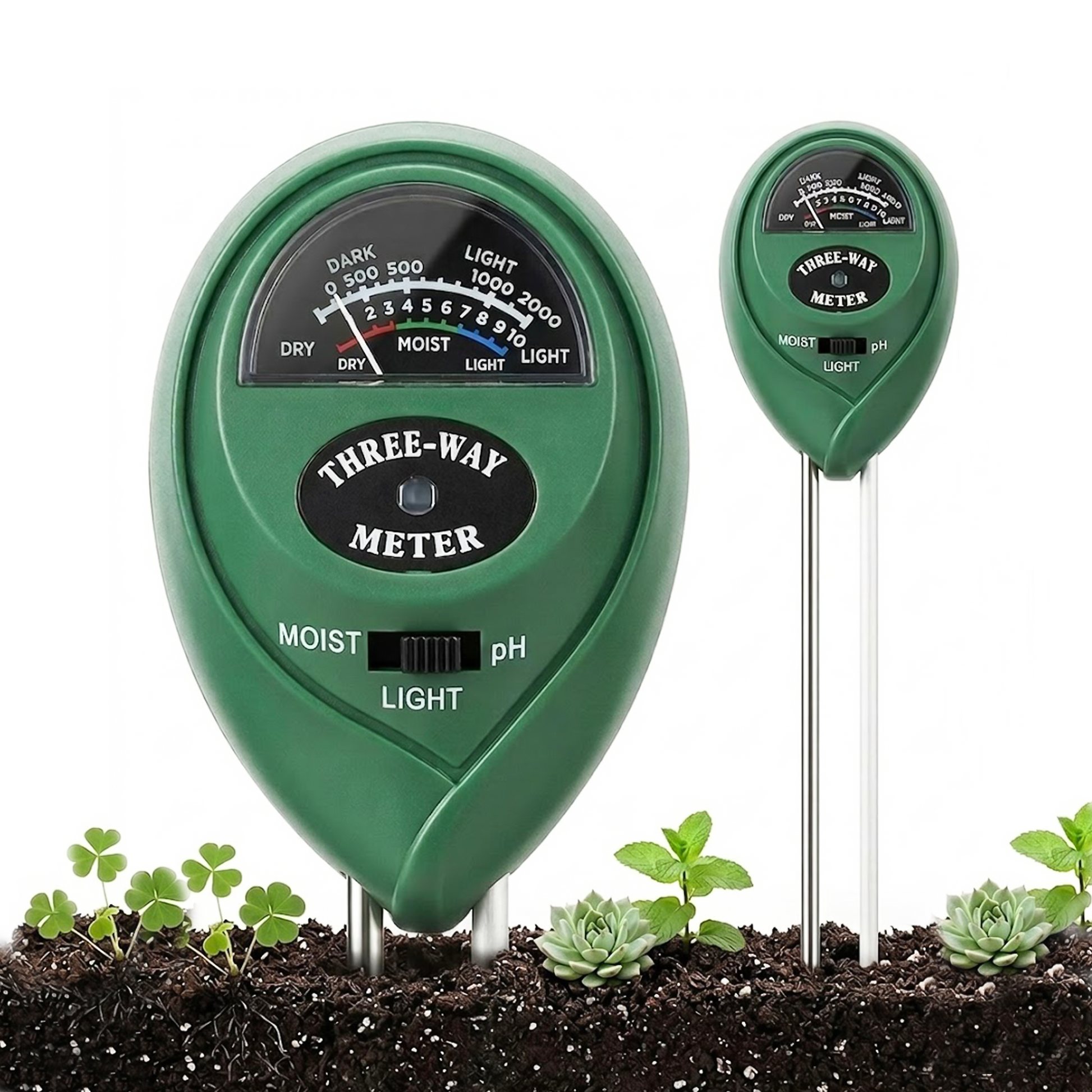 3-in-1 Soil Moisture Meter pH Light Tester - product image 8
