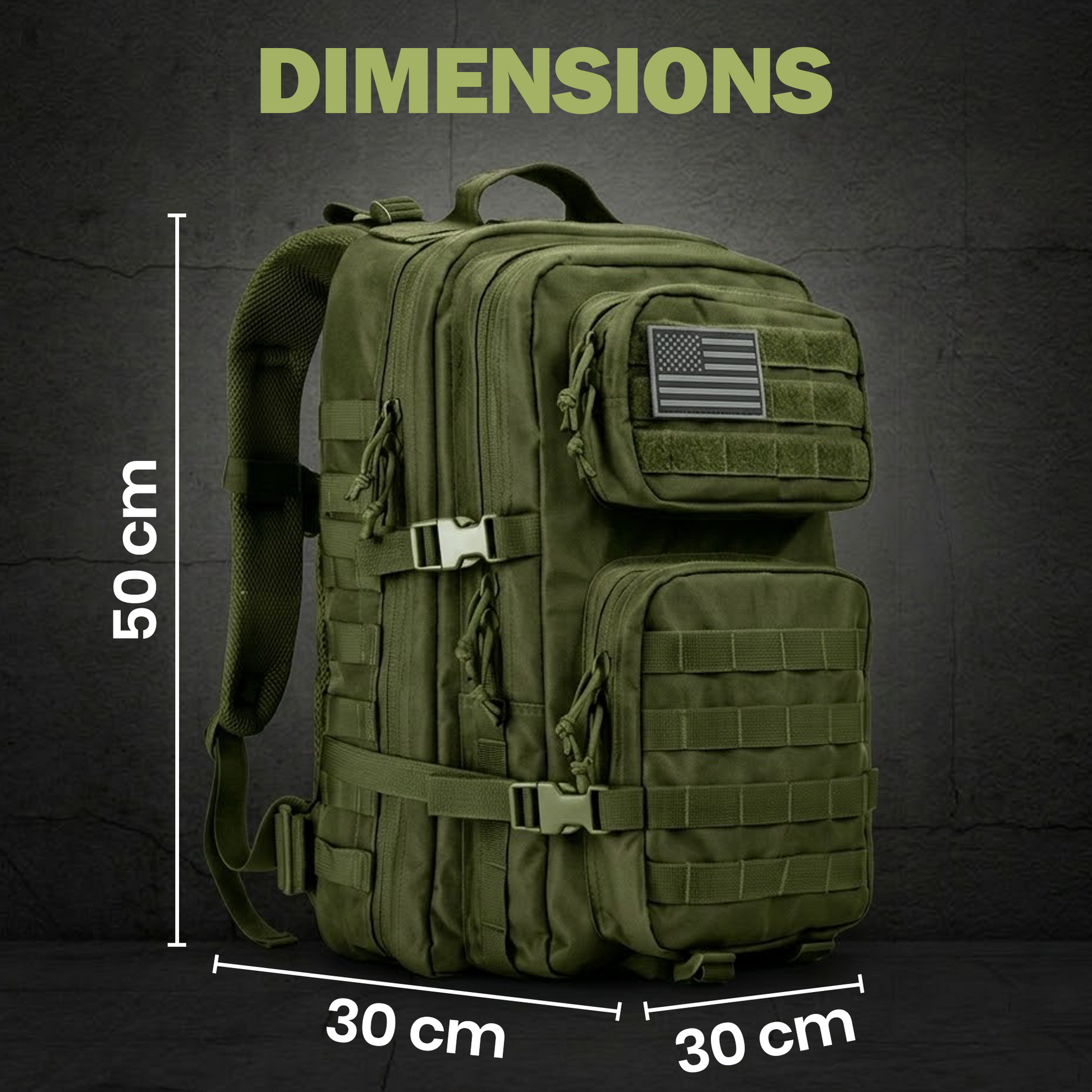 40L Outdoor Hiking Backpack – Waterproof MOLLE Travel & Camping Bag - image 17