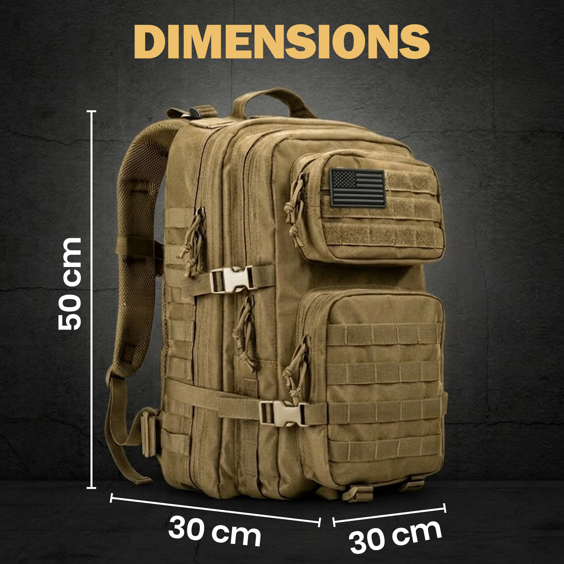 40L Outdoor Hiking Backpack – Waterproof MOLLE Travel & Camping Bag - image 11