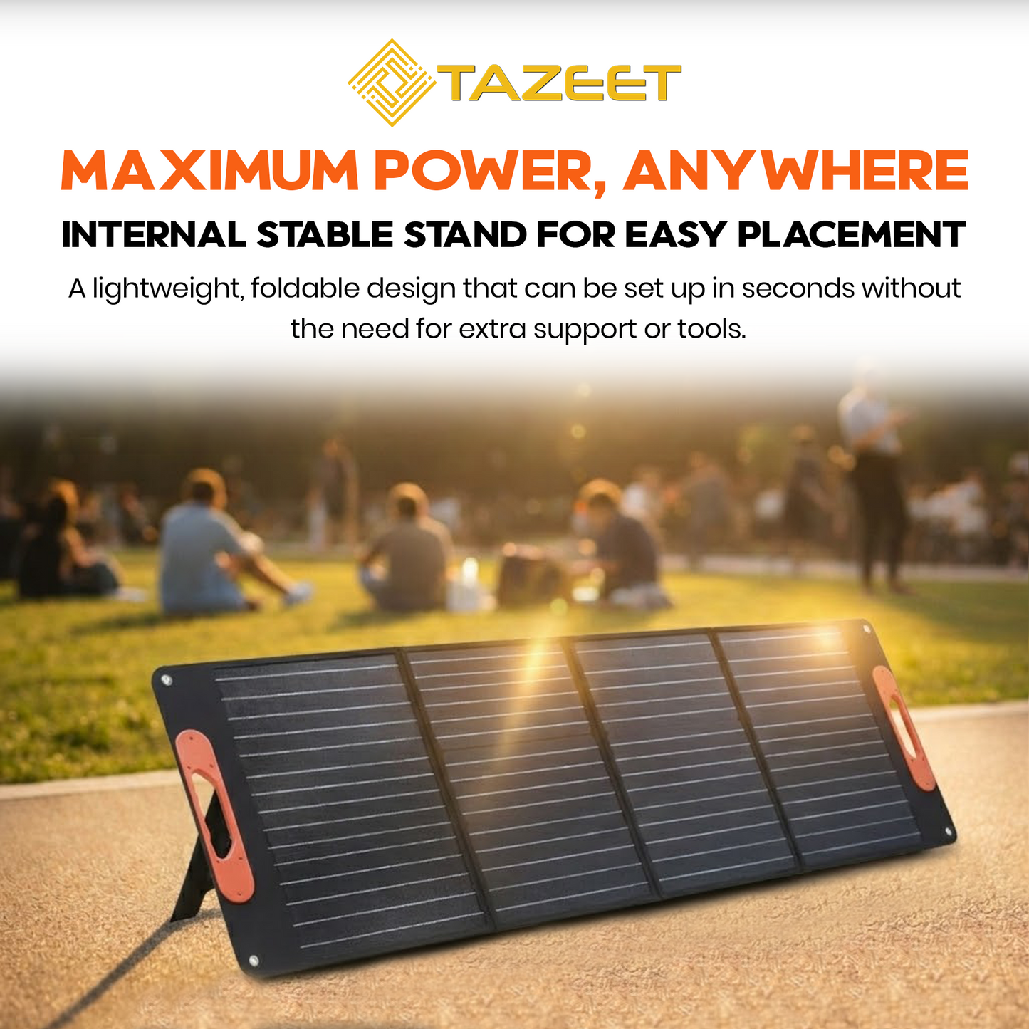 200W Portable Foldable Solar Panel – Solar Charger for Camping & Off-Grid Use - image 4