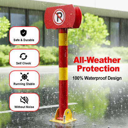 Manual Parking Space Lock 75cm – Yellow Ground-Mounted Car Barrier - image 6
