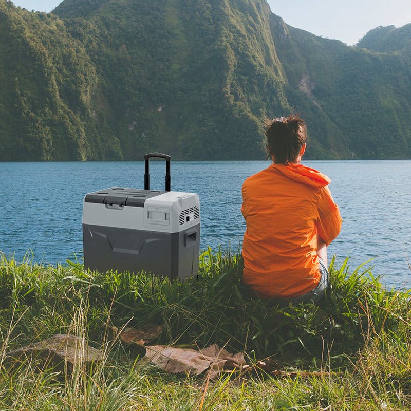 50L Camping Electric Cooler - Portable Compressor Fridge Freezer for Camping, Picnic, Fishing - Tazeet.com