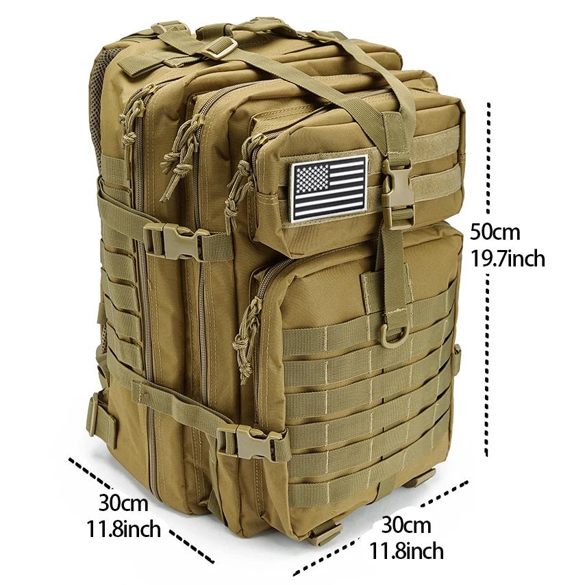 50L Large Capacity Man Army Tactical Backpacks Bag - Tazeet.com