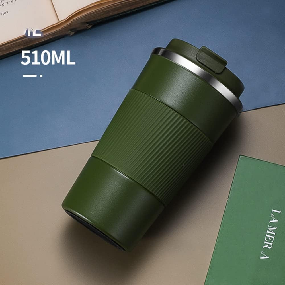 510ml Stainless Steel Coffee Cup - Vacuum Insulated Travel Mug for Home, Office, Outdoor - Keeps Drinks Hot or Cold - Tazeet.com