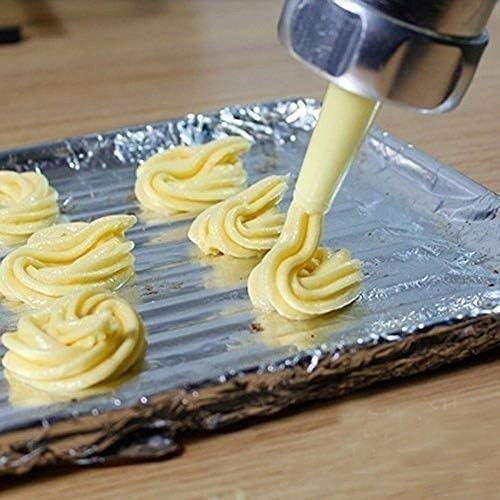 Tazeet Biscuit Cookie Maker Press Machine – Versatile Pastry Decorating Gun for Noodles, Snacks, and Cake Decorating