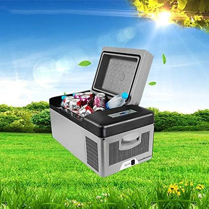 20L Rechargeable Car Fridge Freezer – Portable Compressor Cooler Box for Camping, RV, and Road Trips (12V/24V/AC)