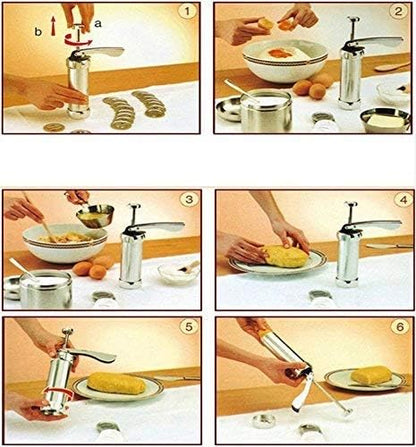 Tazeet Biscuit Cookie Maker Press Machine – Versatile Pastry Decorating Gun for Noodles, Snacks, and Cake Decorating