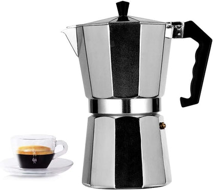 Tazeet 3-Cup Stovetop Espresso Maker Moka Pot – Classic Italian Espresso Coffee Maker, Durable & Easy to Clean