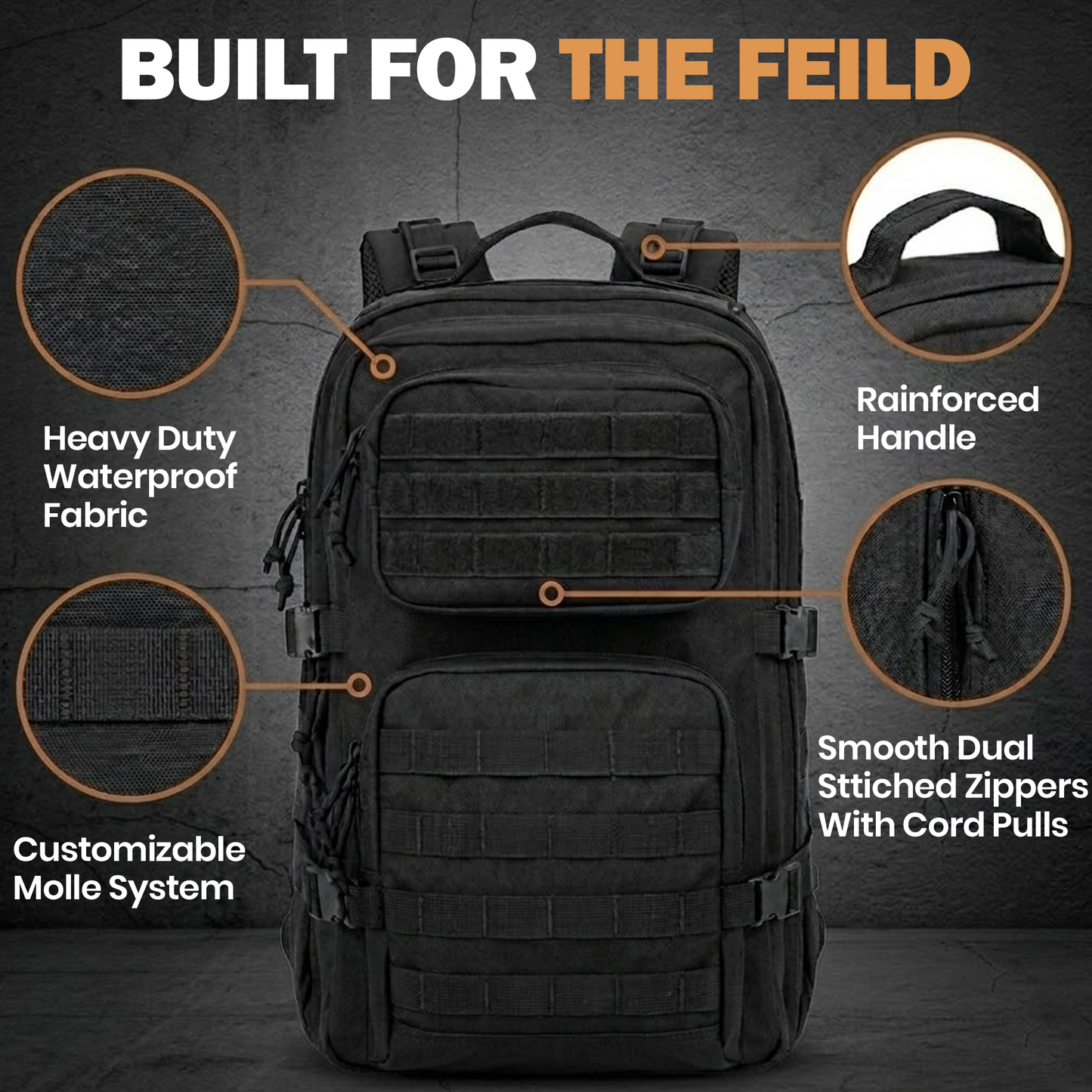 40L Outdoor Hiking Backpack – Waterproof MOLLE Travel & Camping Bag - image 6