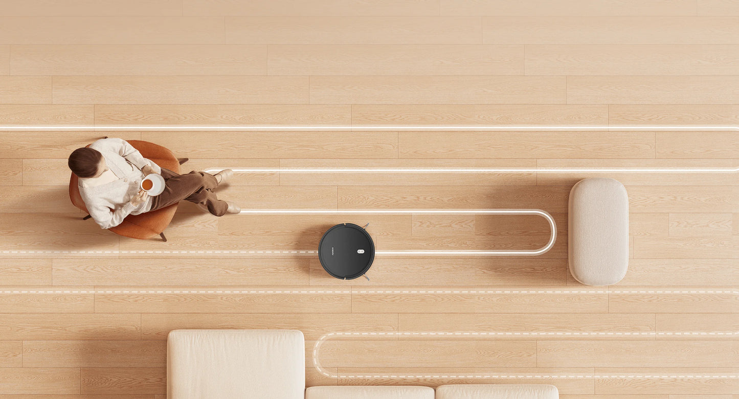 Xiaomi Robot Vacuum E5 - Intelligent Vacuum and Mop Cleaner with 2000Pa Suction, Smart Path Planning, and Voice Control