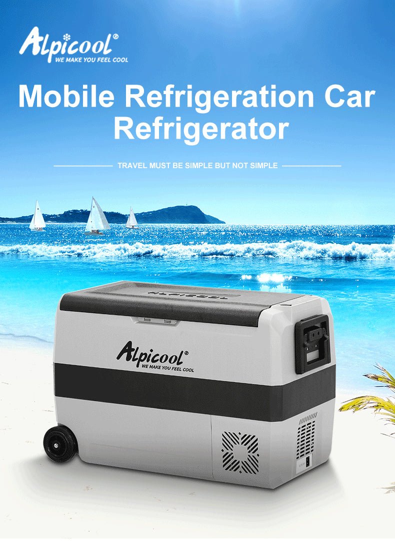 60L Portable Car Refrigerator - 12V/AC Dual Use Freezer for Camping and Travel - Tazeet.com