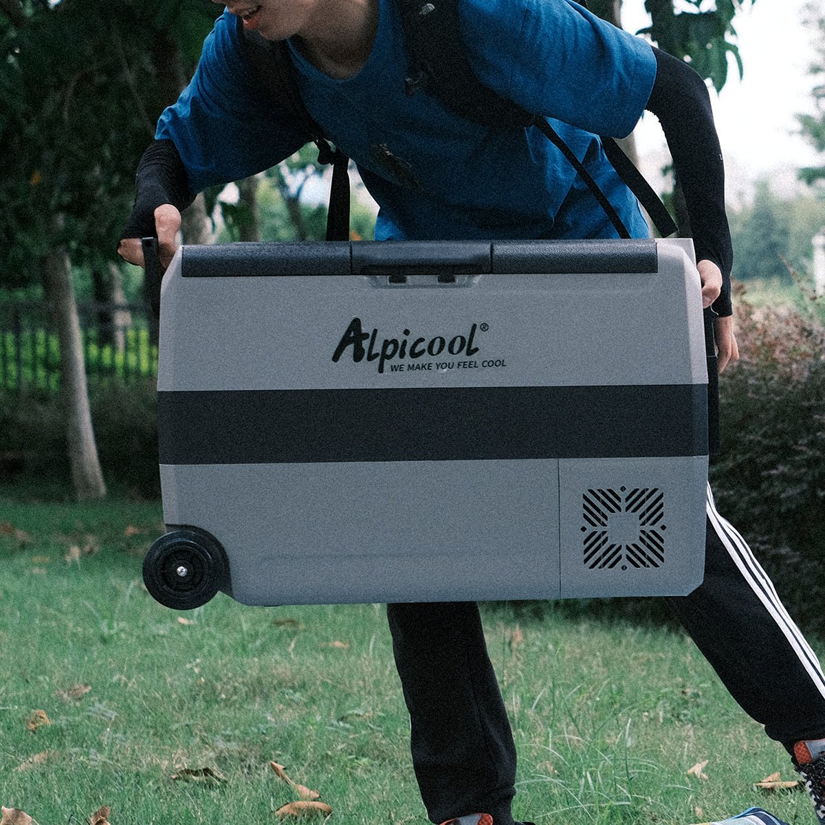 60L Portable Car Refrigerator - 12V/AC Dual Use Freezer for Camping and Travel - Tazeet.com