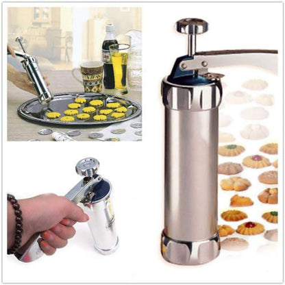 Tazeet Biscuit Cookie Maker Press Machine – Versatile Pastry Decorating Gun for Noodles, Snacks, and Cake Decorating