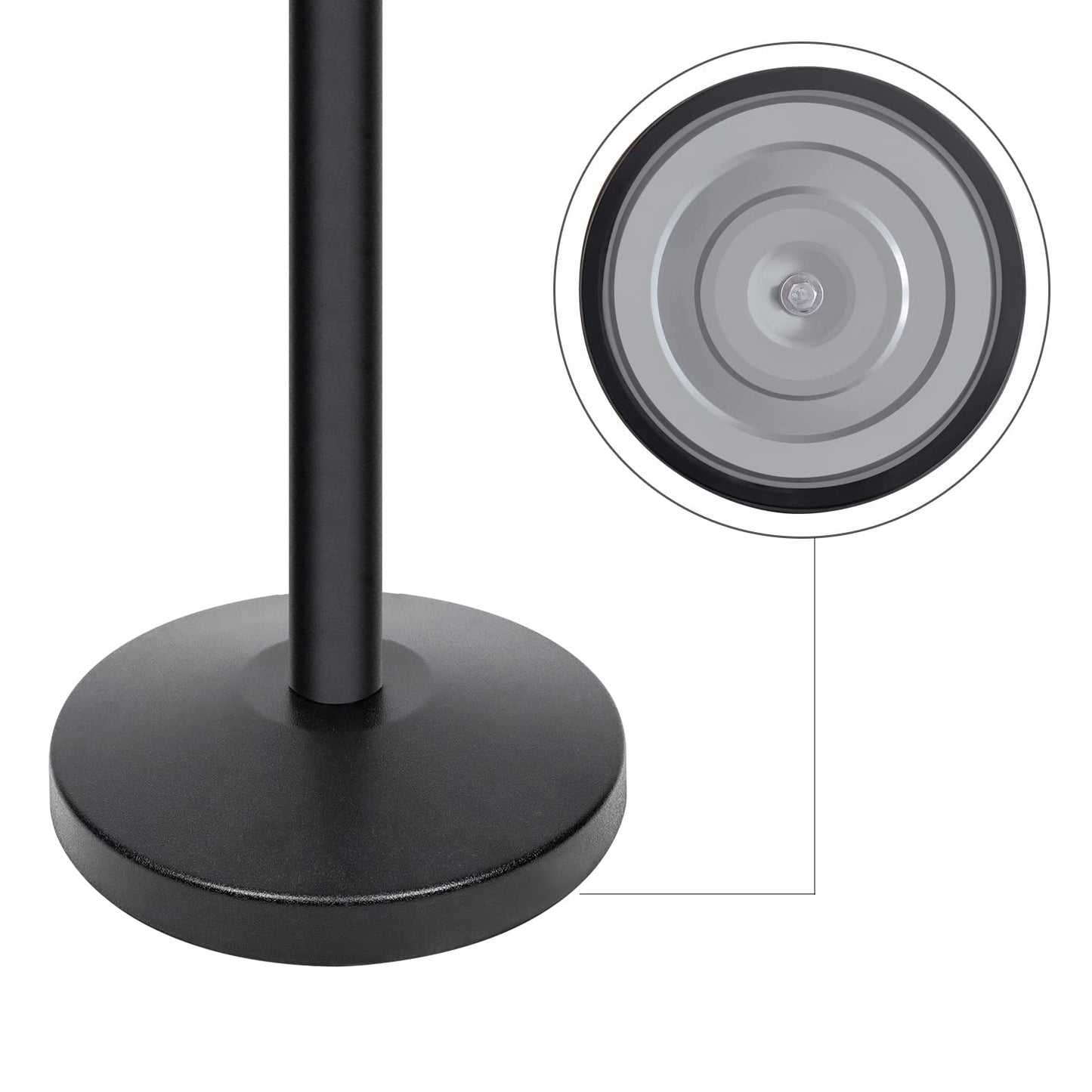 TAZEET Retractable Queue Barrier Stanchion – 2M Black Nylon Belt, 4-Way Steel Crowd Control Post with Heavy Duty Base – 1PC, 2PCS, 4PCS, 6PCS & 8PCS Pack – For Banks, Malls, Airports & Events UAE