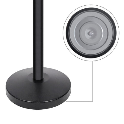 TAZEET Retractable Queue Barrier Stanchion – 2M Black Nylon Belt, 4-Way Steel Crowd Control Post with Heavy Duty Base – 1PC, 2PCS, 4PCS, 6PCS & 8PCS Pack – For Banks, Malls, Airports & Events UAE