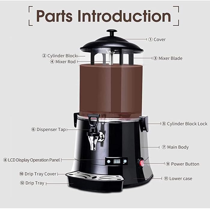 5L & 10L Digital Hot Chocolate Machine Maker with Temperature Control, Commercial Beverage Warmer for Coffee, Milk Tea, and Chocolate, Stainless Steel & Easy to Clean – Perfect for UAE Hotels, Cafes, and Restaurants