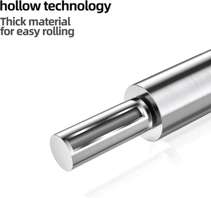 17 inch Stainless Steel Rolling Pin,Long Dough Roller for All Baking Needs