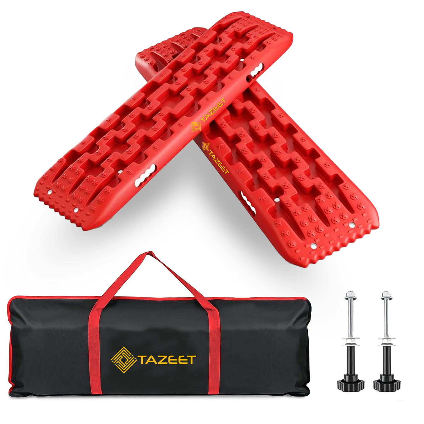 TAZEET 41” Heavy-Duty Recovery Boards (Pair) – 10 Ton Off-Road Traction Tracks for Sand, Desert & Mud – 4x4, SUV & Truck – Heat & UV Resistant UAE Edition