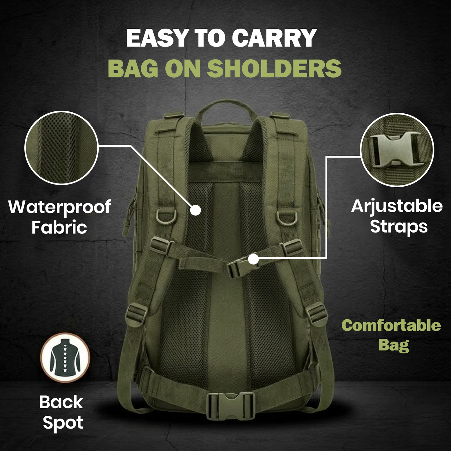 40L Outdoor Hiking Backpack – Waterproof MOLLE Travel & Camping Bag - image 18