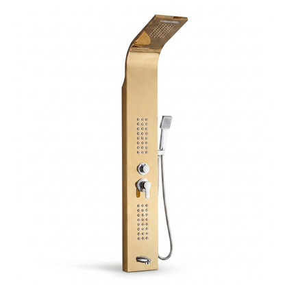 Stainless Steel Shower Panel Tower – Rainfall, Waterfall, Jets, Tub Spout & Hand Shower - image 2