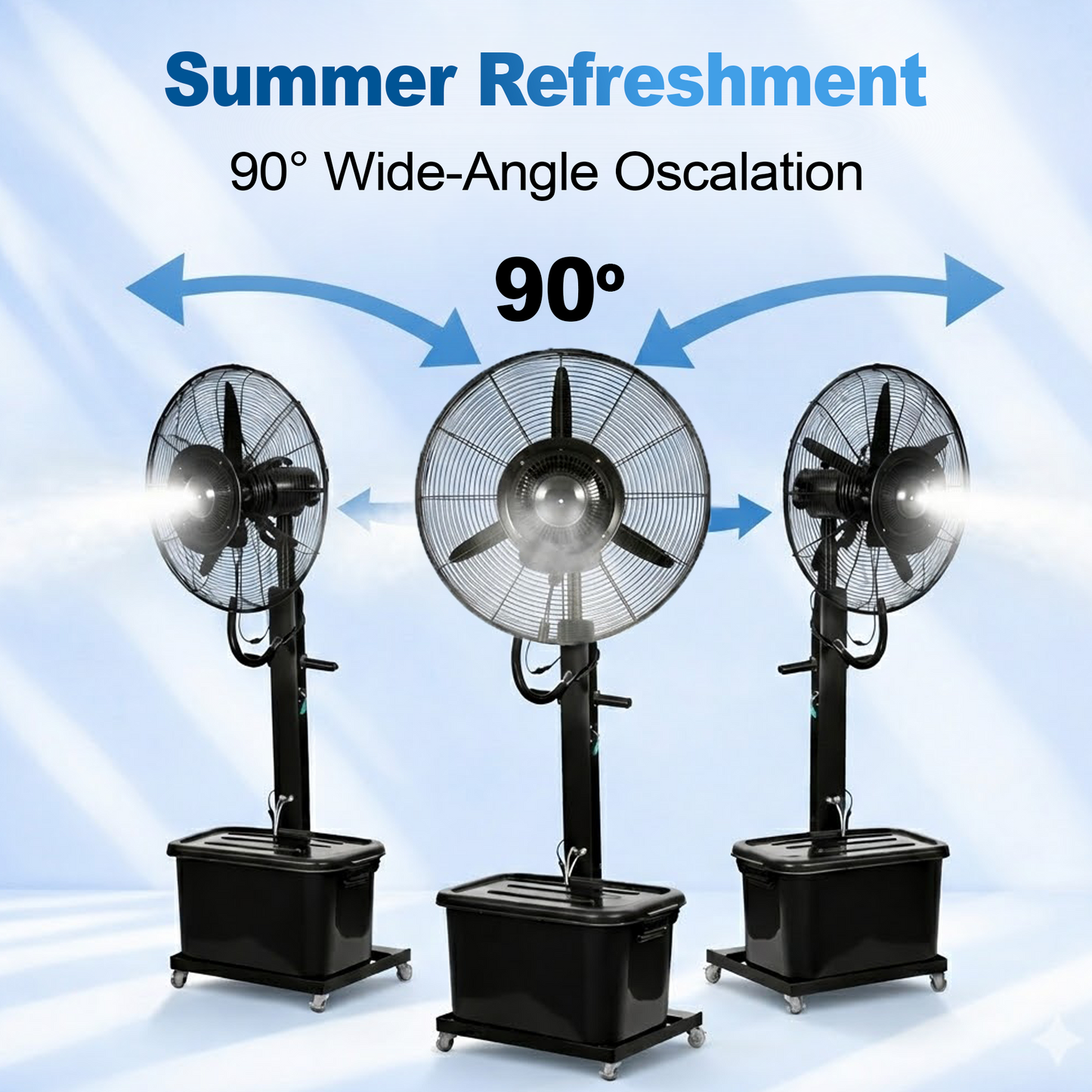 Industrial Misting Fan 26-30in - Outdoor Water Mist Cooling Fan for Patio & Warehouse - product image 4