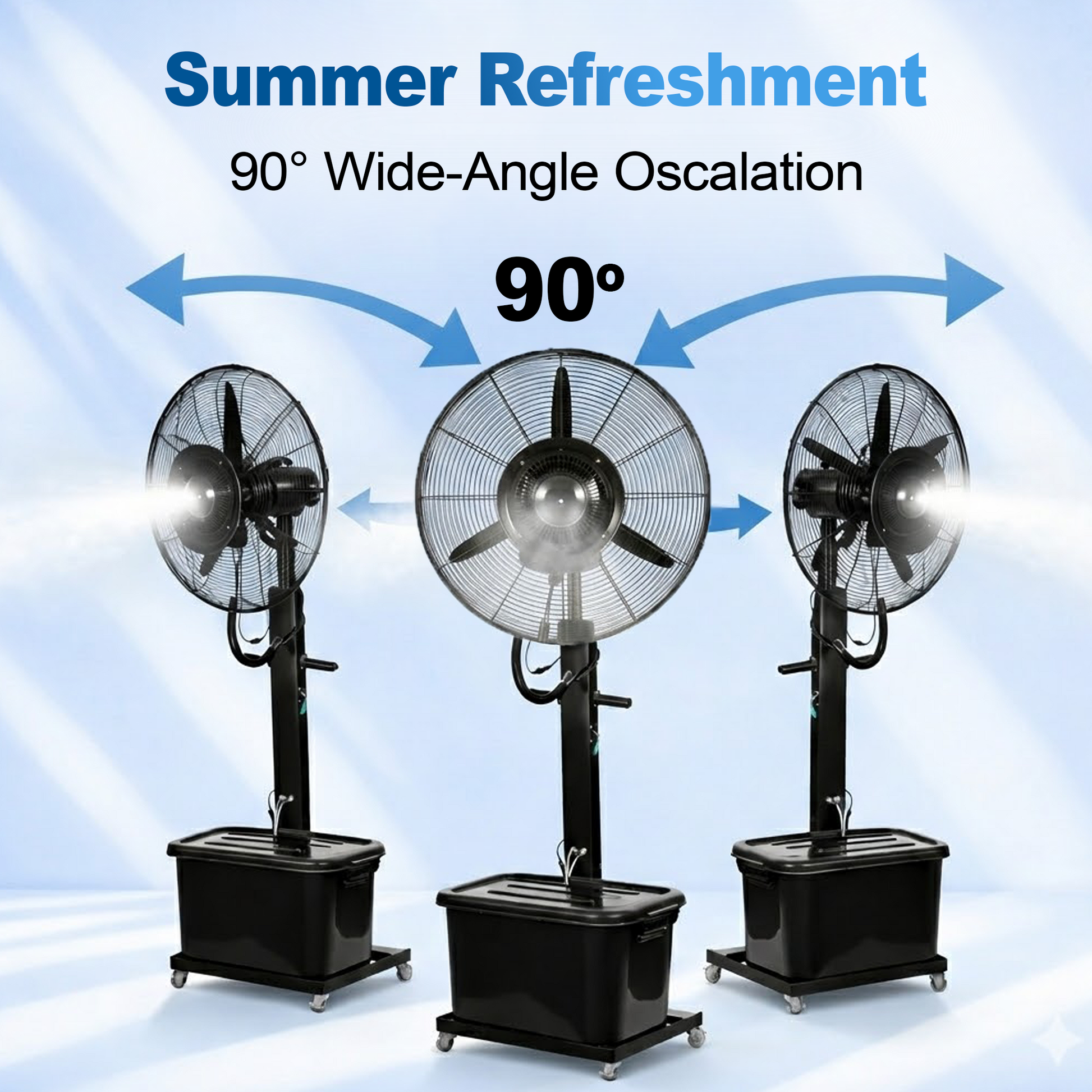 Industrial Misting Fan 26-30in - Outdoor Water Mist Cooling Fan for Patio & Warehouse - product image 4