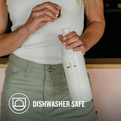 Stanley The All Day Slim Water Bottle (0.6L) - Leakproof, Recycled Stainless Steel