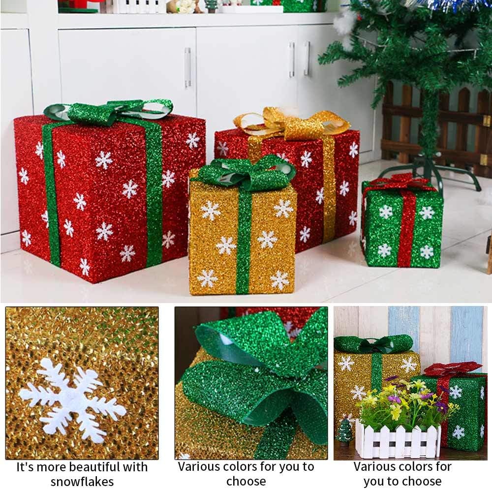 Festival Supply Christmas Decoration Gift Box – Snowflake Santa Paper for Specialty Stores & Super Scene Decorations