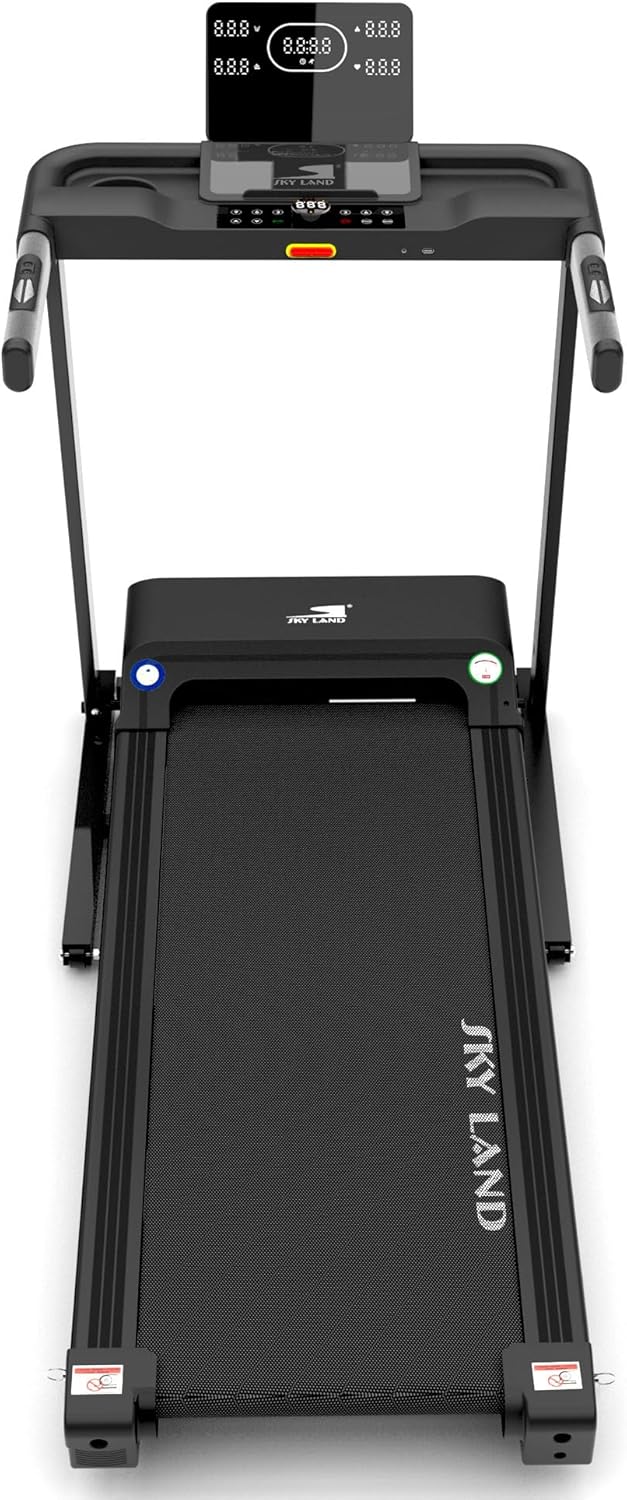 Quiet & Foldable Home Treadmill with Bluetooth for Running & Walking | App Compatible Fitness Machine