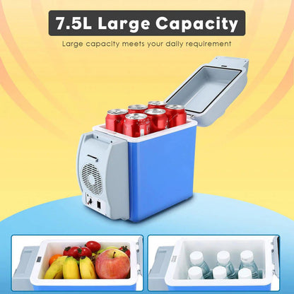 7.5L Portable 2 in 1 Cooling & Warming Fridge Refrigerator For Home Cars and outdoor - Tazeet.com