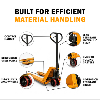 Heavy Duty Hydraulic Hand Pallet Jack – 2000kg, 2500kg, 3000kg & 5000kg Capacity Variants - product image 8