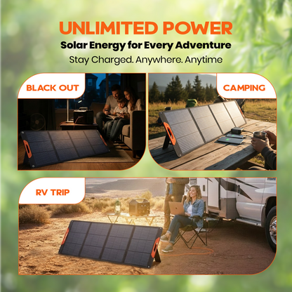 200W Portable Foldable Solar Panel – Solar Charger for Camping & Off-Grid Use - image 9