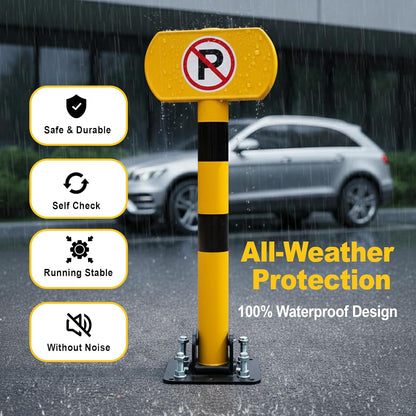 Manual Parking Space Lock 75cm – Yellow Ground-Mounted Car Barrier - image 11