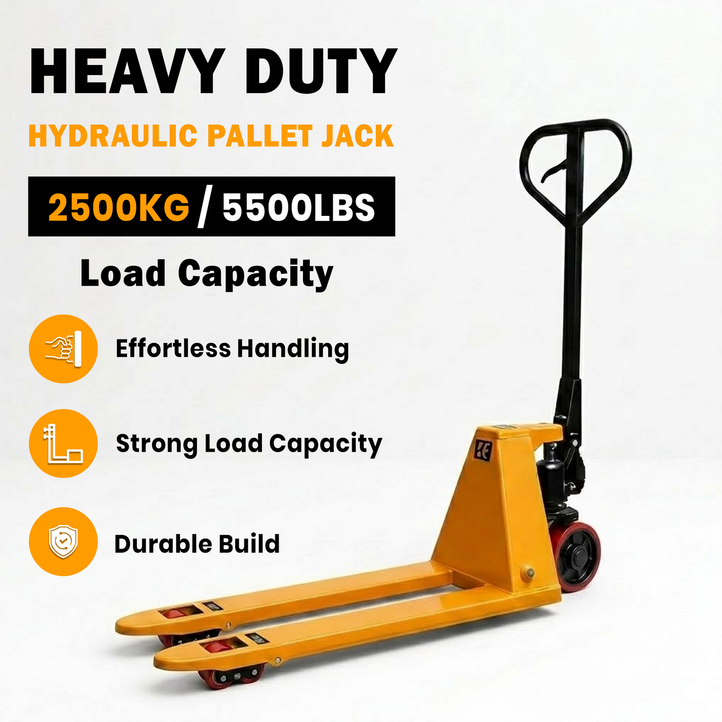 Heavy Duty Hydraulic Hand Pallet Jack – 2000kg, 2500kg, 3000kg & 5000kg Capacity Variants - product image 9
