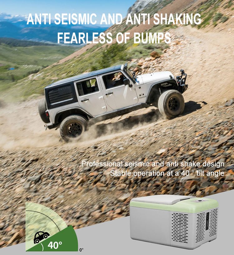 9L Portable Mini Freezer Ecological 45W Compressor Car Refrigerator for Outdoor Adventures - Tazeet.com