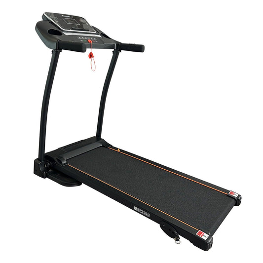 JC BUCKMAN V-Jog Treadmill – 2.0 HP Motor, Foldable, 3-Level Manual Incline, LCD Display, Shock Absorption, 12 Preset Programs