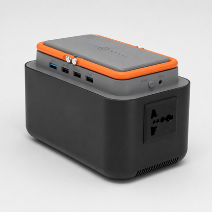 BS100 Portable Power Station - 120W Output, 45000mAh Battery with 60W Solar Panel