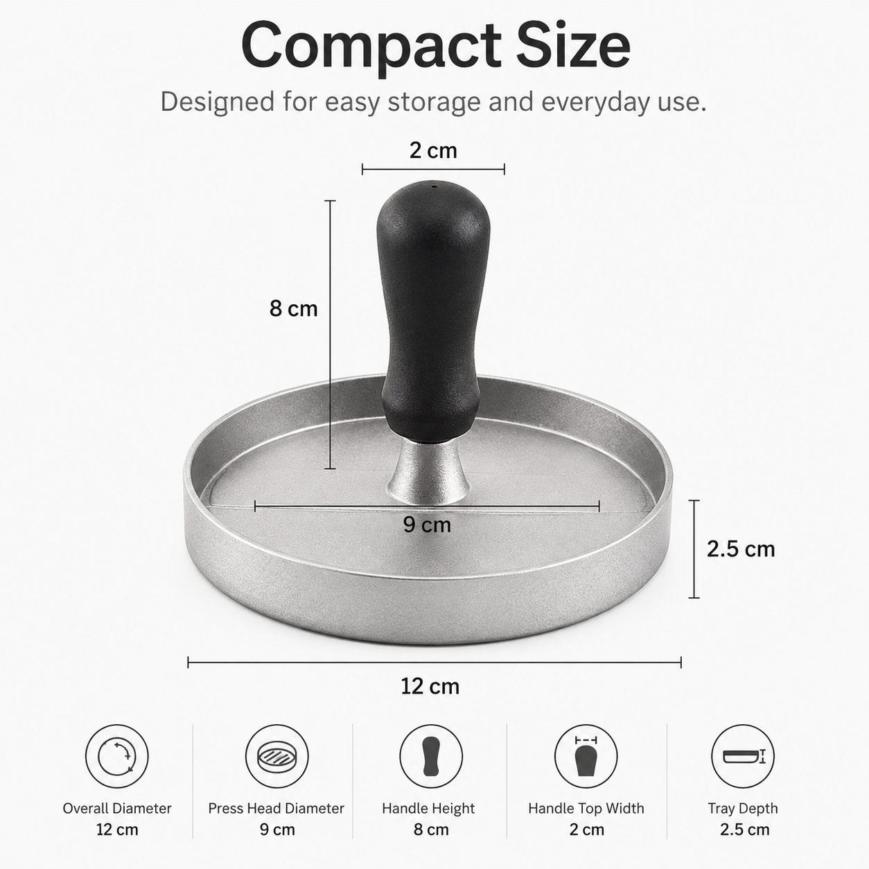 Aluminum Burger Press for Stuffed Burger Patties - product image 8