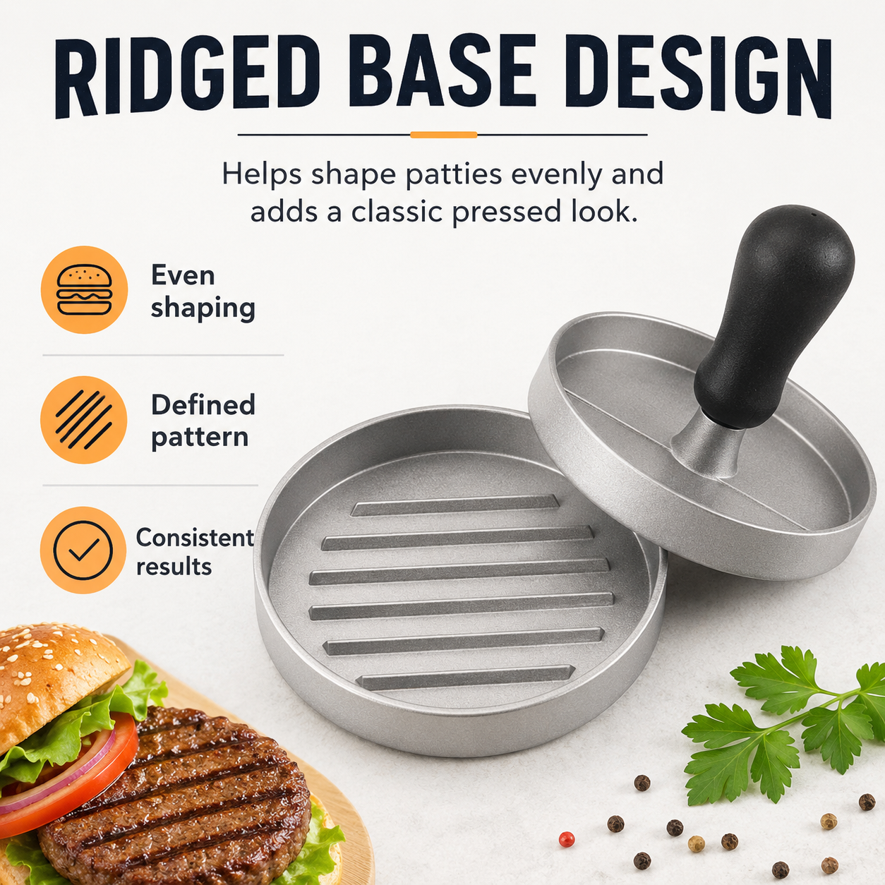 Aluminum Burger Press for Stuffed Burger Patties - product image 6